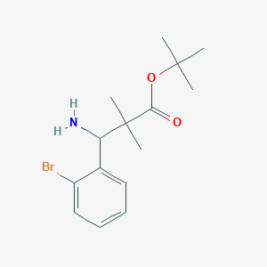 tert-Butyl 3-amino-3-(2-bromophenyl)-2,2-dimethylpropanoate