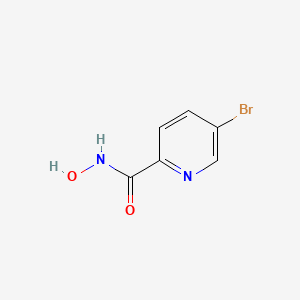 molecular formula C6H5BrN2O2 B13248356 5-bromo-N-hydroxypyridine-2-carboxamide 