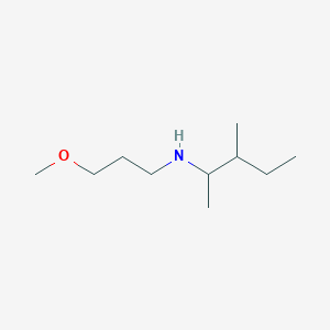 molecular formula C10H23NO B13248380 (3-Methoxypropyl)(3-methylpentan-2-yl)amine 