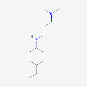 molecular formula C13H28N2 B13248408 {3-[(4-Ethylcyclohexyl)amino]propyl}dimethylamine 