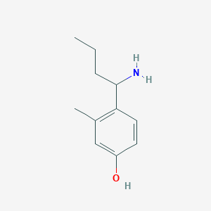 4-(1-Aminobutyl)-3-methylphenol