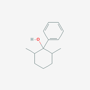 molecular formula C14H20O B13248436 2,6-Dimethyl-1-phenylcyclohexan-1-ol 