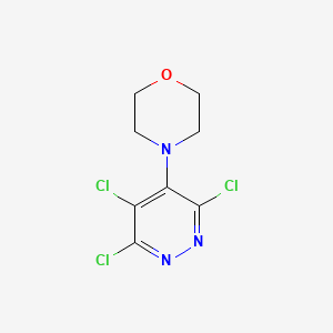 molecular formula C8H8Cl3N3O B13248448 4-(Trichloropyridazin-4-yl)morpholine CAS No. 38717-20-3