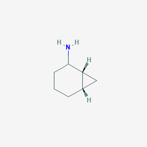 molecular formula C7H13N B13248471 (1R,6S)-Bicyclo[4.1.0]heptan-2-amine 