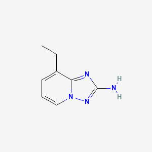 molecular formula C8H10N4 B13248482 8-Ethyl-[1,2,4]triazolo[1,5-a]pyridin-2-amine 