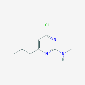 4-Chloro-N-methyl-6-(2-methylpropyl)pyrimidin-2-amine