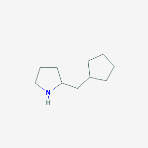 molecular formula C10H19N B13248505 2-(Cyclopentylmethyl)pyrrolidine 