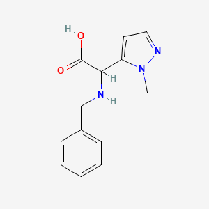 2-(Benzylamino)-2-(1-methyl-1H-pyrazol-5-yl)acetic acid