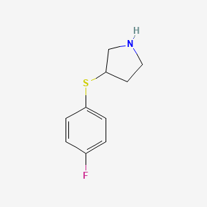 3-[(4-Fluorophenyl)sulfanyl]pyrrolidine