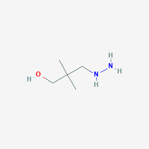 3-Hydrazinyl-2,2-dimethylpropan-1-ol