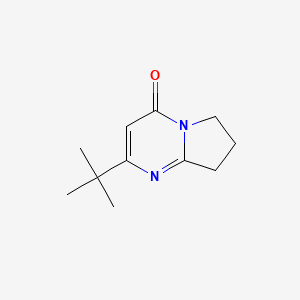 2-tert-Butyl-4H,6H,7H,8H-pyrrolo[1,2-a]pyrimidin-4-one