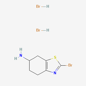 2-Bromo-4,5,6,7-tetrahydro-1,3-benzothiazol-6-amine dihydrobromide