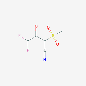 4,4-Difluoro-2-methanesulfonyl-3-oxobutanenitrile