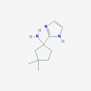 1-(1H-Imidazol-2-yl)-3,3-dimethylcyclopentan-1-amine