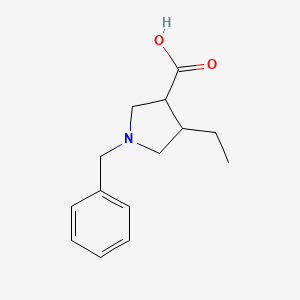 1-Benzyl-4-ethylpyrrolidine-3-carboxylic acid