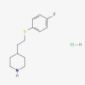 4-{2-[(4-Fluorophenyl)sulfanyl]ethyl}piperidine hydrochloride