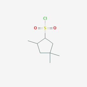 2,4,4-Trimethylcyclopentane-1-sulfonyl chloride