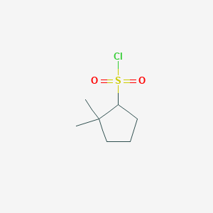 2,2-Dimethylcyclopentane-1-sulfonyl chloride