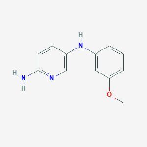 molecular formula C12H13N3O B13248662 N5-(3-methoxyphenyl)pyridine-2,5-diamine 