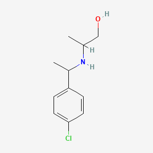 2-{[1-(4-Chlorophenyl)ethyl]amino}propan-1-ol