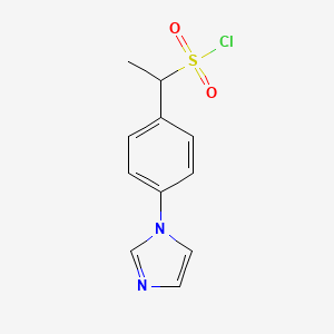 1-[4-(1H-Imidazol-1-yl)phenyl]ethane-1-sulfonyl chloride