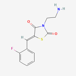 3-(2-Aminoethyl)-5-[(2-fluorophenyl)methylidene]-1,3-thiazolidine-2,4-dione