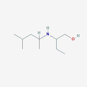 molecular formula C10H23NO B13248741 2-[(4-Methylpentan-2-yl)amino]butan-1-ol 