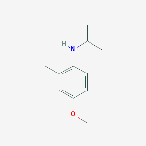 molecular formula C11H17NO B13248747 N-isopropyl-4-methoxy-2-methylaniline 