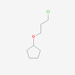 molecular formula C8H15ClO B13248755 (3-Chloropropoxy)cyclopentane 