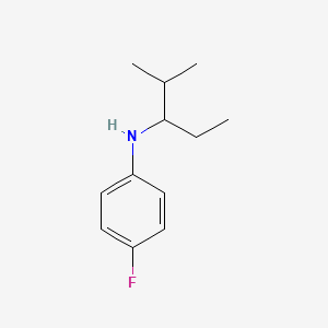 4-fluoro-N-(2-methylpentan-3-yl)aniline