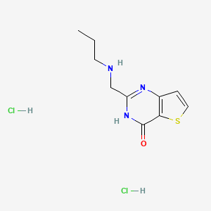 2-[(propylamino)methyl]-3H,4H-thieno[3,2-d]pyrimidin-4-one dihydrochloride