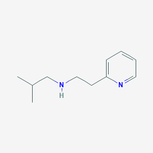 molecular formula C11H18N2 B13248797 2-methyl-N-(2-(2-pyridinyl)ethyl)-1-propanamine CAS No. 6311-96-2