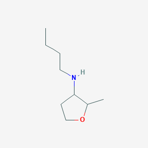 molecular formula C9H19NO B13248810 N-butyl-2-methyloxolan-3-amine 