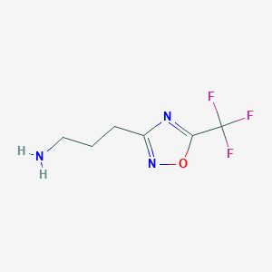 3-[5-(Trifluoromethyl)-1,2,4-oxadiazol-3-yl]propan-1-amine