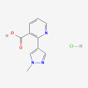 2-(1-Methyl-1H-pyrazol-4-yl)pyridine-3-carboxylic acid hydrochloride