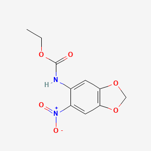 molecular formula C10H10N2O6 B1324888 Ethyl (6-nitro-1,3-benzodioxol-5-yl)carbamate CAS No. 956076-89-4
