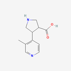 4-(3-Methylpyridin-4-yl)pyrrolidine-3-carboxylic acid