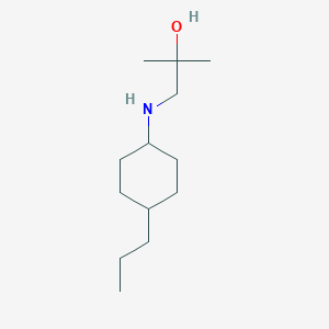 2-Methyl-1-[(4-propylcyclohexyl)amino]propan-2-ol