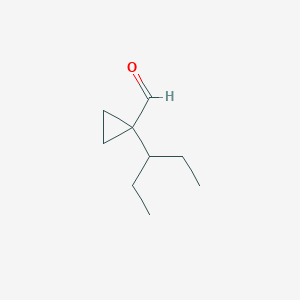 1-(Pentan-3-yl)cyclopropane-1-carbaldehyde