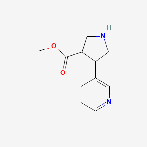 Methyl 4-(pyridin-3-YL)pyrrolidine-3-carboxylate