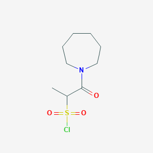 1-(Azepan-1-yl)-1-oxopropane-2-sulfonyl chloride