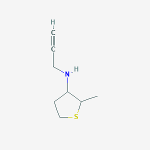 molecular formula C8H13NS B13248943 2-Methyl-N-(prop-2-yn-1-yl)thiolan-3-amine 