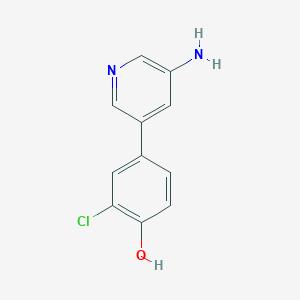 4-(5-Aminopyridin-3-yl)-2-chlorophenol