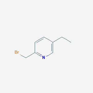 molecular formula C8H10BrN B13248952 2-(Bromomethyl)-5-ethylpyridine 