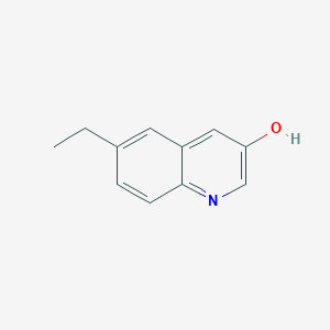 molecular formula C11H11NO B13248957 6-Ethylquinolin-3-ol 