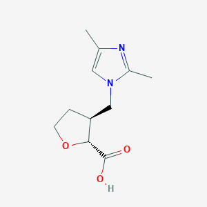 (2R,3S)-3-[(2,4-Dimethyl-1H-imidazol-1-yl)methyl]oxolane-2-carboxylic acid