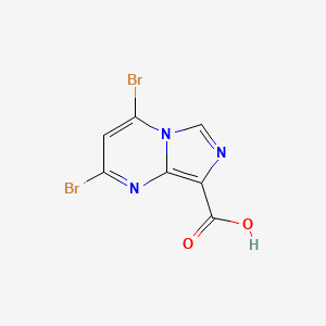 2,4-Dibromoimidazo[1,5-a]pyrimidine-8-carboxylic acid