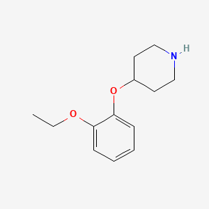 molecular formula C13H19NO2 B1324900 4-(2-Ethoxyphenoxy)piperidine CAS No. 420137-19-5