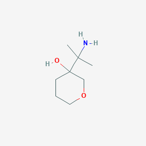 3-(2-Aminopropan-2-yl)oxan-3-ol