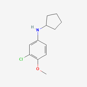 3-chloro-N-cyclopentyl-4-methoxyaniline